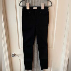 Madewell Black 10” High Rise Skinny Jeans